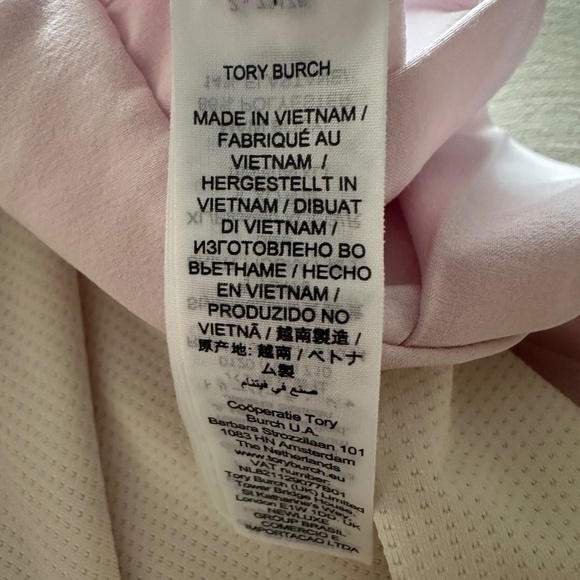 TORY BURCH PLEATED HEM TENNIS SKIRT IN COTTON PINK size XL - Picture 4 of 4